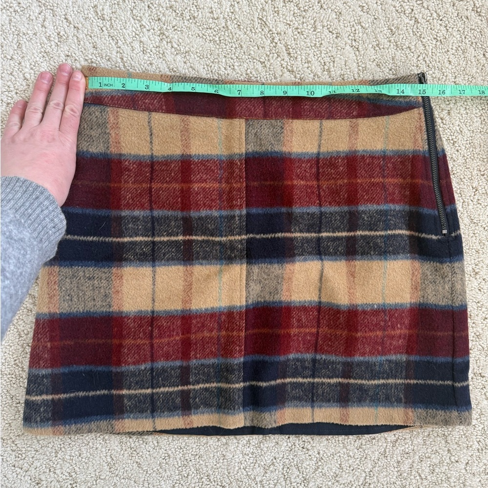 Lulu's Plaid Wool Mini Skirt - Picture 4 of 4